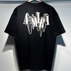 Amir* Blue Logo T-Shirt Black White