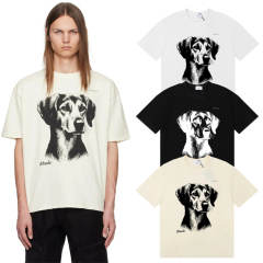 Rhude Fox Hound Tee T-Shirts (Black Beige White)