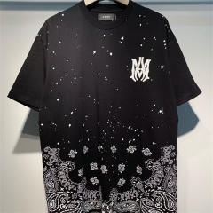 Amir* Blue Logo T-Shirt Black White