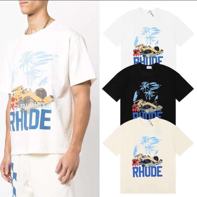 Rhude F1 Race The High T-Shirts 3 Colors