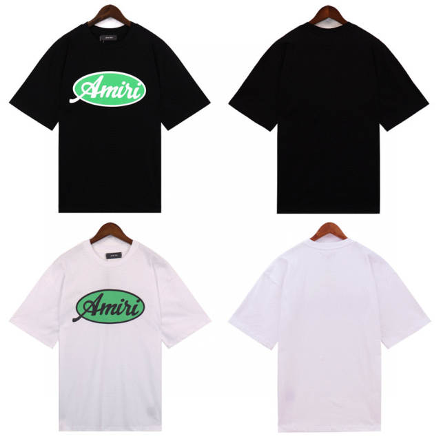 Green LogoT-Shirt Black White