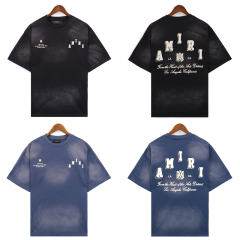 Leaves Logo T-Shirt Black Blue