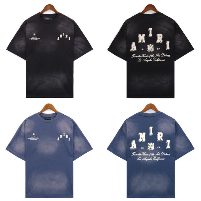 Leaves Logo T-Shirt Black Blue