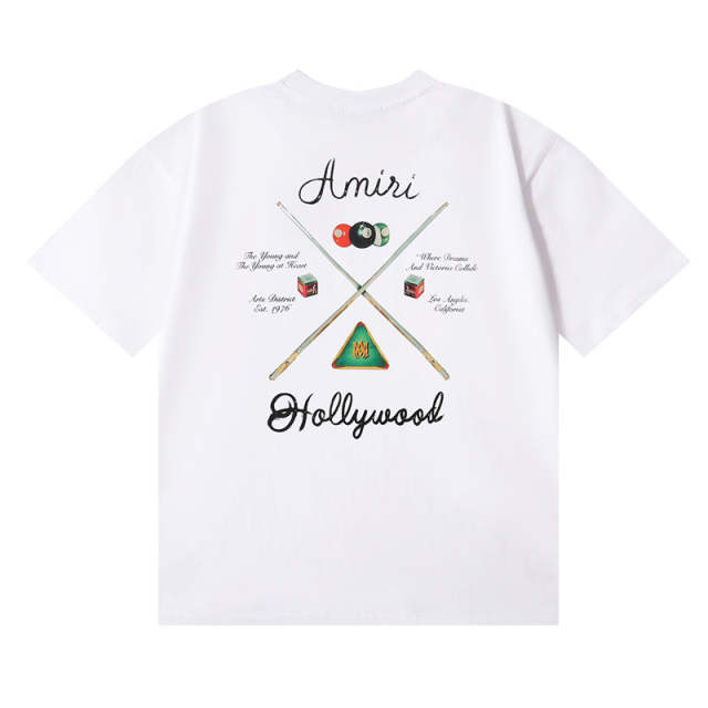 Billiards T-Shirt Black White