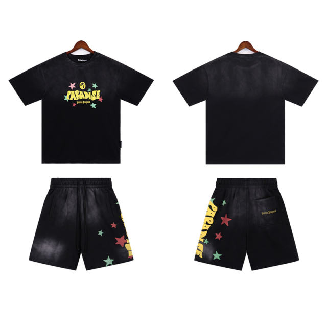 Star Paradise T-Shirt Black Yellow Red