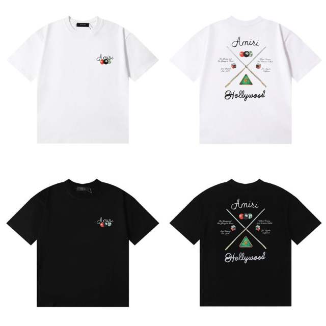 Billiards T-Shirt Black White