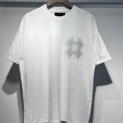 Amir* Classic Rhinestone T-Shirt Black White