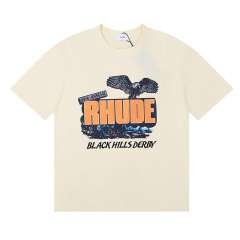 Rhude Black Hills T-Shirts (Black Beige White)