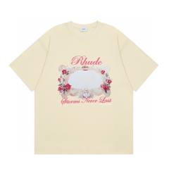 Rhude T-Shirts (Black Beige )