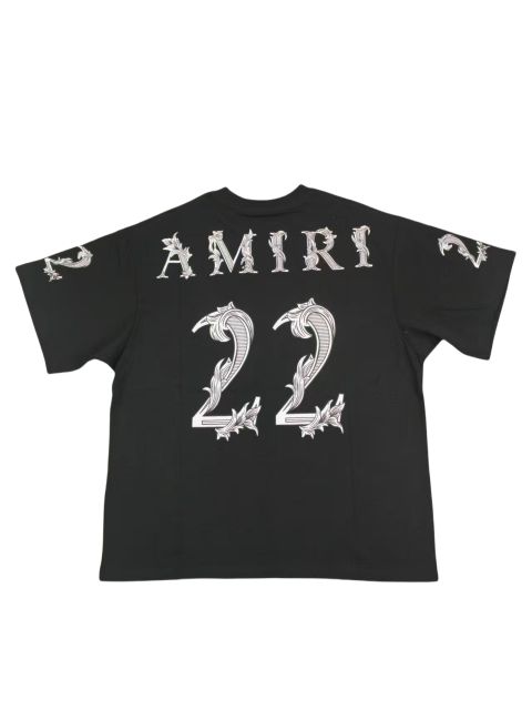 Vine Wrap Numeric Letter Print  Tee 3 colors