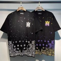 Amir* Blue Logo T-Shirt Black White