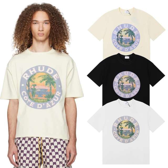 Rhude Lake Palm Scenery tee 3 Colors