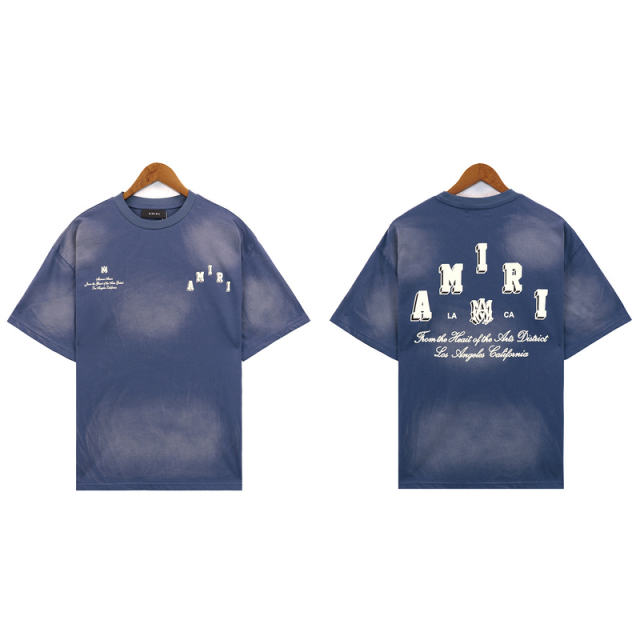 Leaves Logo T-Shirt Black Blue