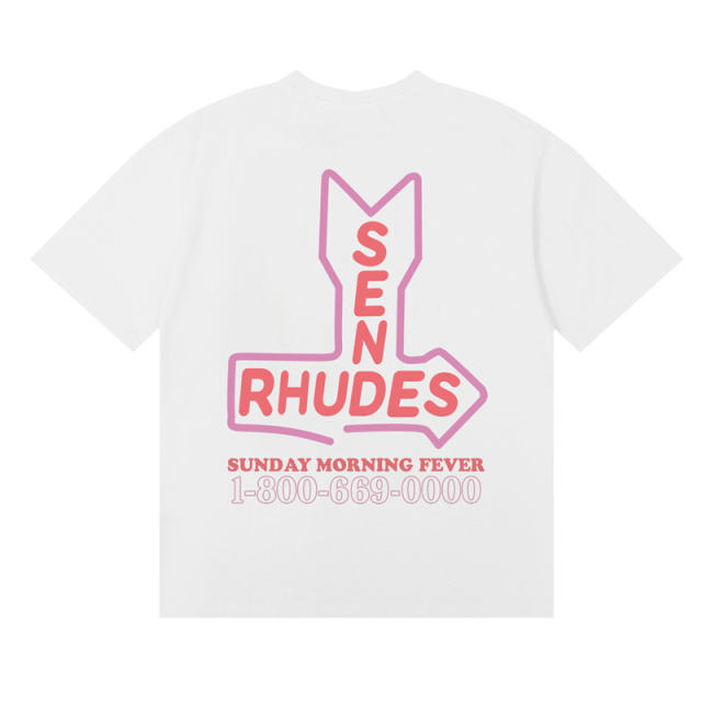Rhude Sen Rhude T-Shirts (Black Beige White)