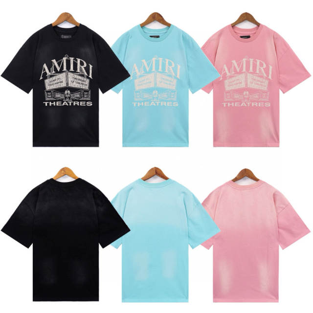 Theeatre LogoT-Shirt Black Blue Pink