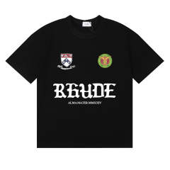 Rhude Gotic Fonts T-Shirts (Black Beige White)