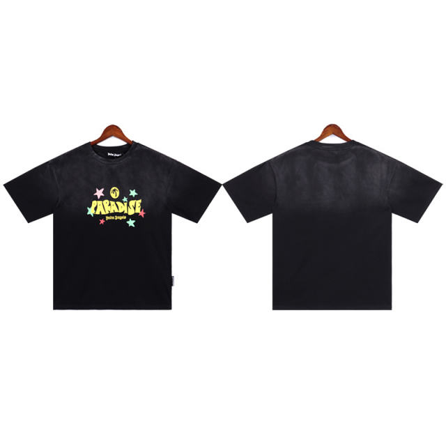 Star Paradise T-Shirt Black Yellow Red