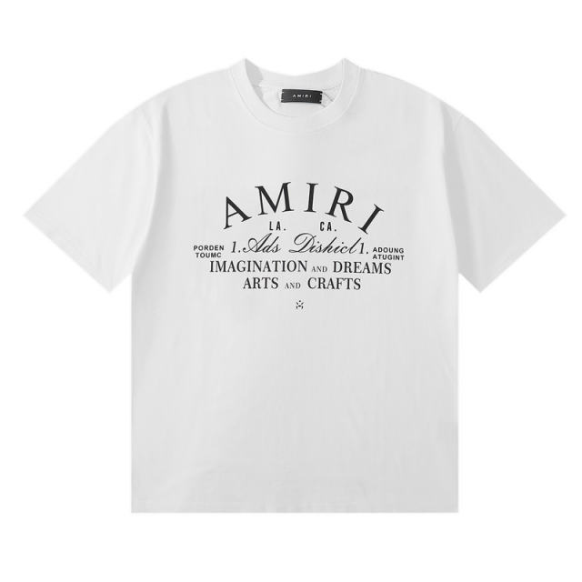Chest monogrammed round neck Tee 2 colors