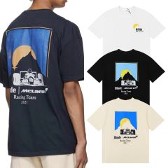 Rhude Mclaren T-Shirts (Black Beige White)
