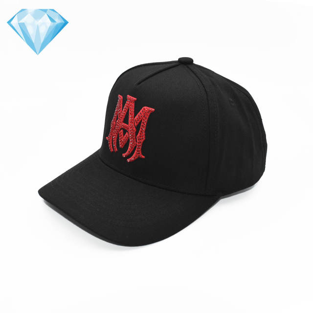 Amir* Hot Drill Embroidery Logo Duckbill Cap 4 colors