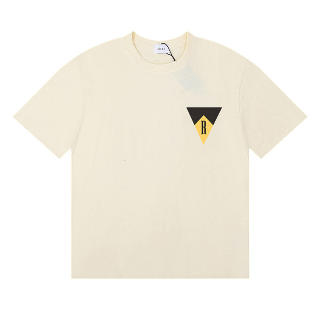 Rhude Tri-Angle T-Shirts (Black Beige White)