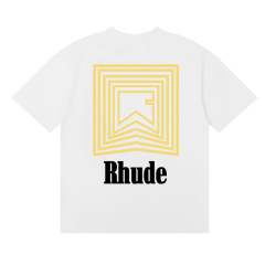 Rhude Maze Logo T-Shirts (Black Beige White)