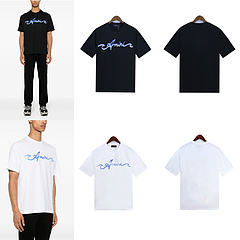 Flexible Blue Fonts T-Shirt Black White