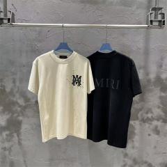 Amir* Blue Logo T-Shirt Black Beige