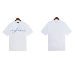 Flexible Blue Fonts T-Shirt Black White