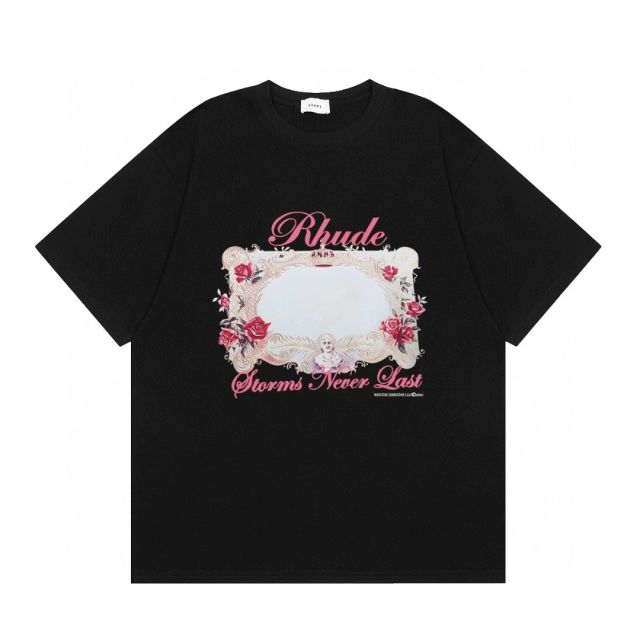 Rhude T-Shirts (Black Beige )