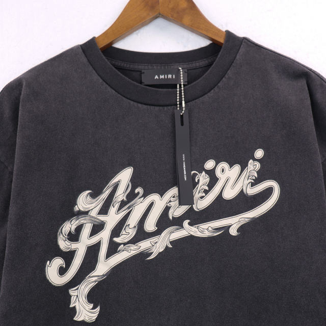 Leaves Logo T-Shirt Black Blue