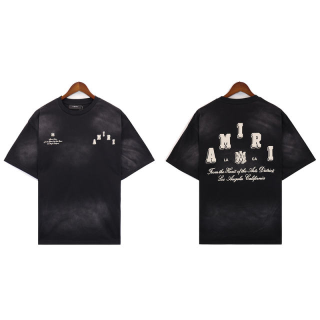 Leaves Logo T-Shirt Black Blue