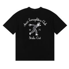 Discus Thrower Letter Logo Print Tee 2 colors