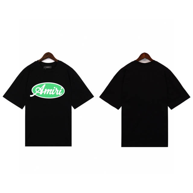 Green LogoT-Shirt Black White