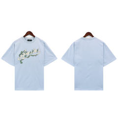 Leaves Logo T-Shirt Black Blue