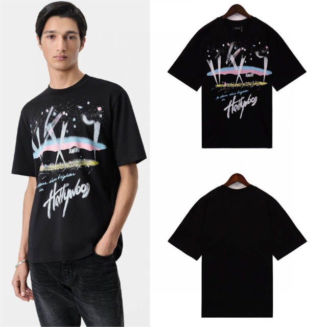Paint LogoT-Shirt Black White