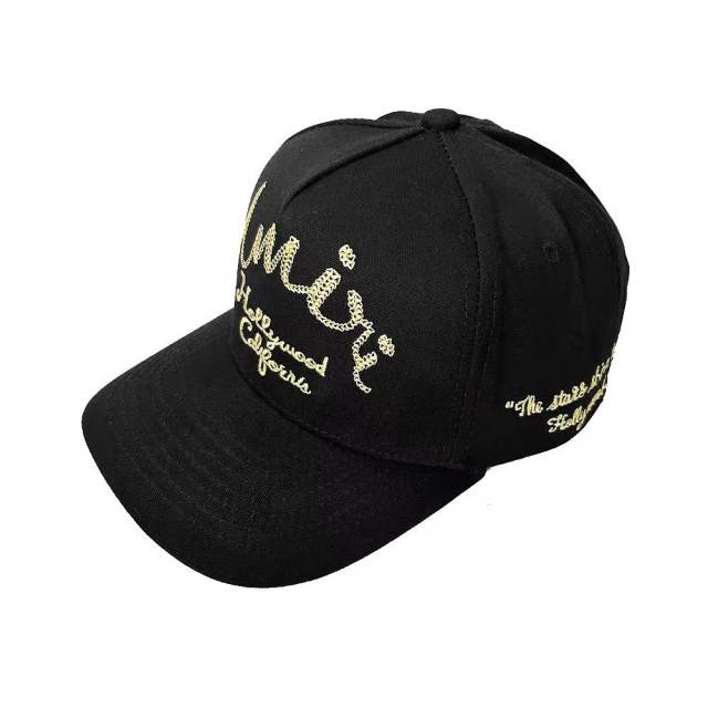 Amir* Golden Embroidered Duckbill Cap 2 colors