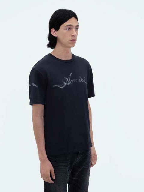 Lighted Cigarettes Monogrammed Diamond Tee