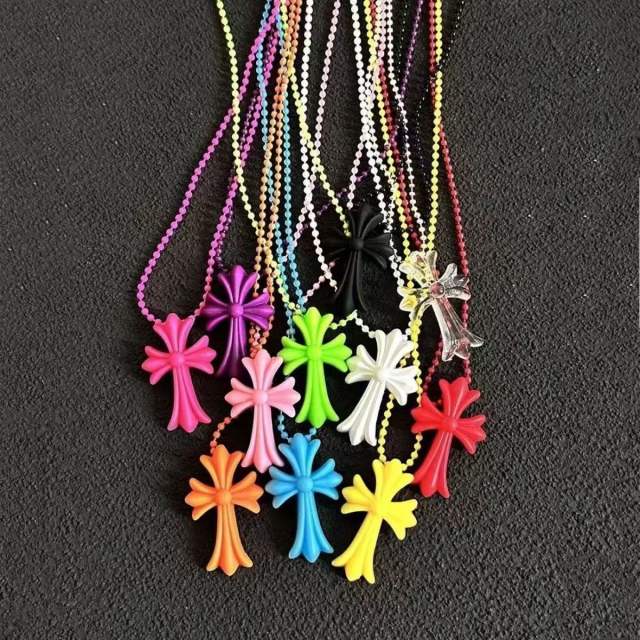 CH Resin Cross Necklace 9 colors