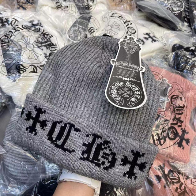 colorblocked patterned knit beanie 5 colors