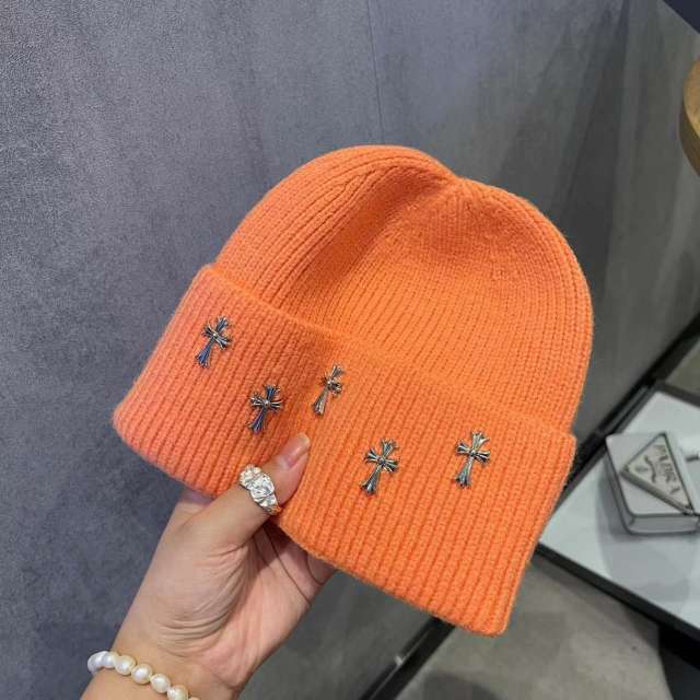 Five Metal Cross Knit beanie 10 colors