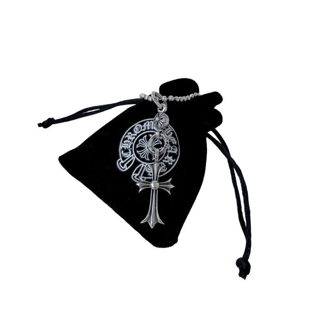CH Single Ball Cross Necklace