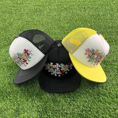 Colorful cross trucker hat