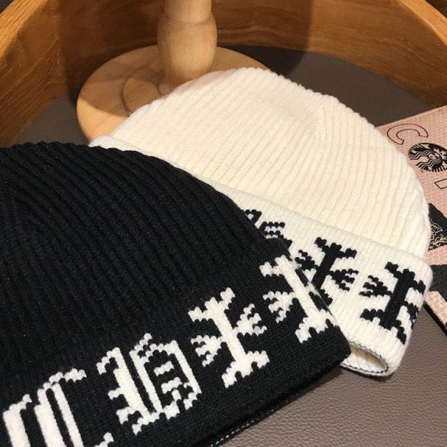 colorblocked patterned knit beanie 5 colors