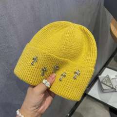 Five Metal Cross Knit beanie 10 colors