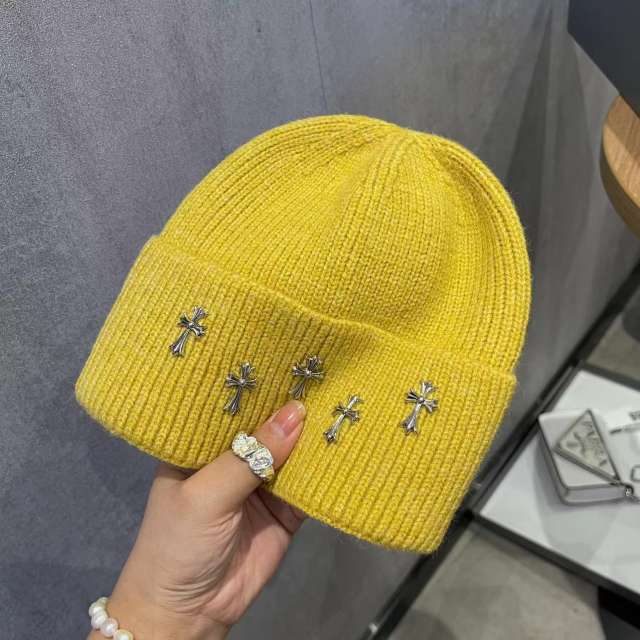 Five Metal Cross Knit beanie 10 colors