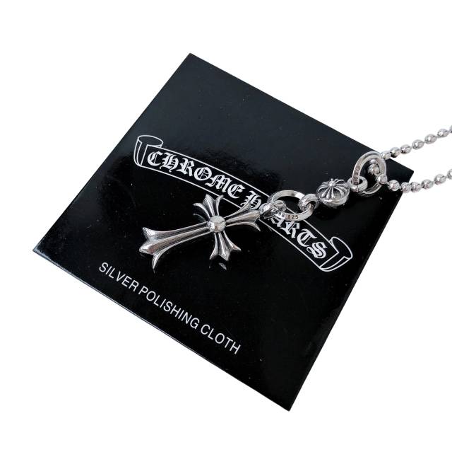 CH Single Ball Cross Necklace