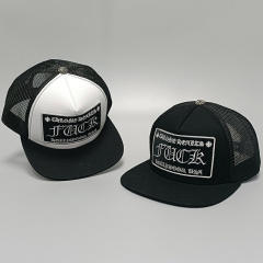 Embroidered logo flat brim cap 12 colors