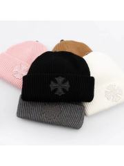 criss-crossed knit beanie 5 colors