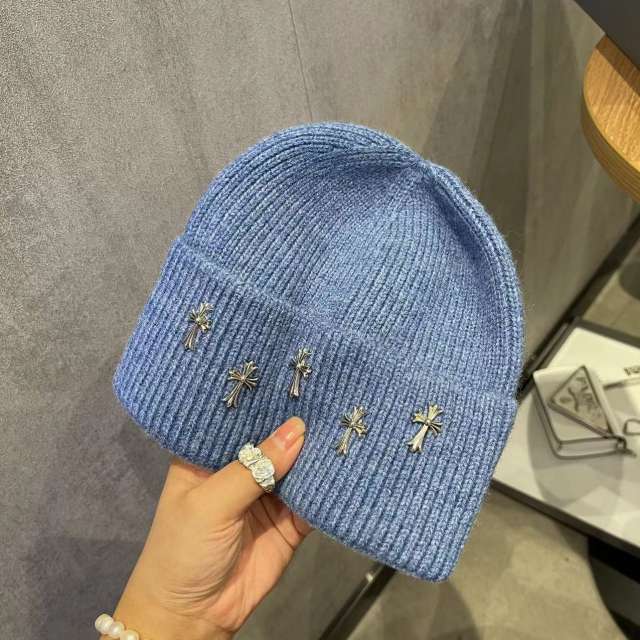 Five Metal Cross Knit beanie 10 colors